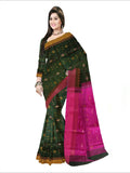 Pradip Fabrics Applique Handloom Cotton Silk Saree