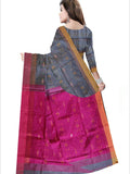 Pradip Fabrics Applique Handloom Cotton Silk Saree