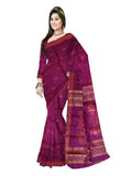 Pradip Fabrics Self Design Handloom Cotton Blend Saree