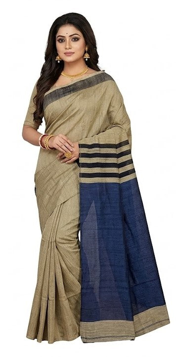 Pradip Fabrics Self Design Handloom Pure Cotton Saree 