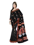 Pradip Fabrics Self Design Handloom Cotton Blend Saree