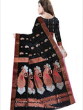 Pradip Fabrics Self Design Handloom Cotton Blend Saree