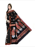 Pradip Fabrics Self Design Handloom Cotton Blend Saree