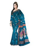 Pradip Fabrics Self Design Handloom Cotton Blend Saree