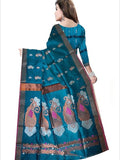 Pradip Fabrics Self Design Handloom Cotton Blend Saree