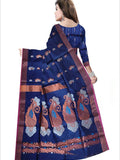 Pradip Fabrics Self Design Handloom Cotton Blend Saree