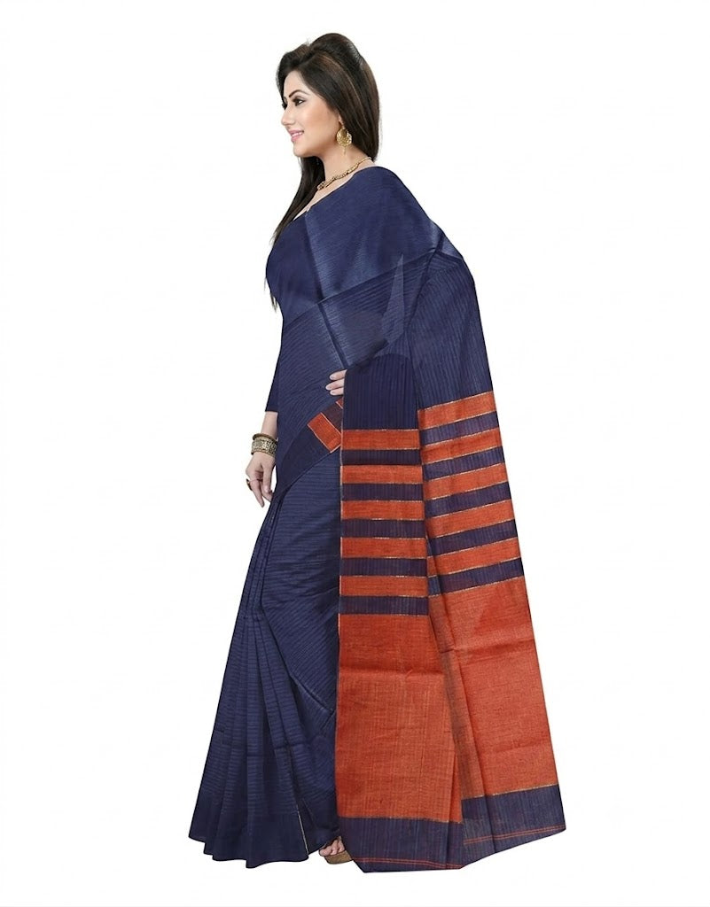 Pradip Fabrics Self Design Handloom Pure Cotton Saree 