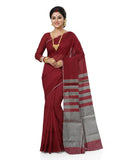 Pradip Fabrics Self Design Handloom Pure Cotton Saree 