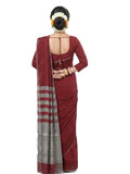 Pradip Fabrics Self Design Handloom Pure Cotton Saree 