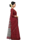 Pradip Fabrics Self Design Handloom Pure Cotton Saree 