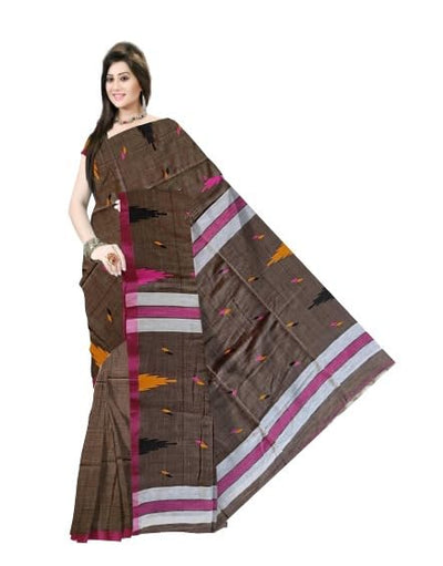 Pradip Fabrics Self Design Handloom Pure Cotton Saree