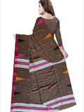 Pradip Fabrics Self Design Handloom Pure Cotton Saree