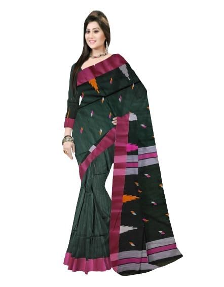 Pradip Fabrics Self Design Handloom Pure Cotton Saree