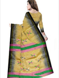 Pradip Fabrics Self Design Handloom Cotton Blend Saree