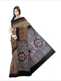 Pradip Fabrics Self Design Handloom Pure Cotton Saree