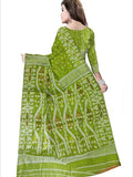 Pradip Fabrics Self Design Handloom Cotton Blend Saree