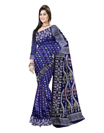 Pradip Fabrics Self Design Handloom Cotton Blend Saree