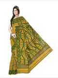 Pradip Fabrics Self Design Handloom Cotton Blend Saree