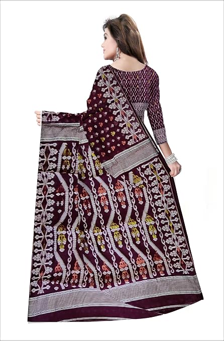 Pradip Fabrics Self Design Handloom Cotton Blend Saree