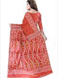 Pradip Fabrics Self Design Handloom Cotton Blend Saree