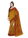 Pradip Fabrics Self Design Handloom Cotton Blend Saree