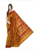 Pradip Fabrics Self Design Handloom Cotton Blend Saree