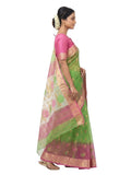 Pradip Fabrics Woven Tant Silk Blend Saree