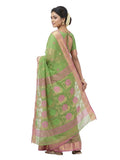 Pradip Fabrics Woven Tant Silk Blend Saree