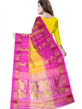 Pradip Fabrics Woven Tant Silk Blend Saree