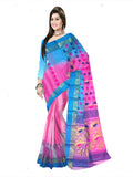 Pradip Fabrics Woven Tant Silk Blend Saree