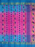Pradip Fabrics Woven Tant Silk Blend Saree