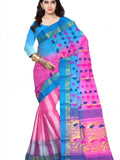 Pradip Fabrics Woven Tant Silk Blend Saree