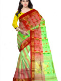Pradip Fabrics Woven Tant Silk Blend Saree