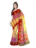 Pradip Fabrics Woven Tant Silk Blend Saree