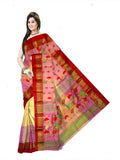 Pradip Fabrics Woven Tant Silk Blend Saree