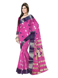 Pradip Fabrics Ethnic Women's Tant Cotton Silk Saree