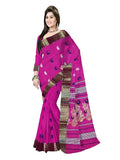 Pradip Fabrics Ethnic Women's Tant Cotton Silk Saree