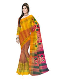 Pradip Fabrics Woven Tant Silk Blend Saree