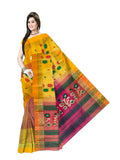 Pradip Fabrics Woven Tant Silk Blend Saree