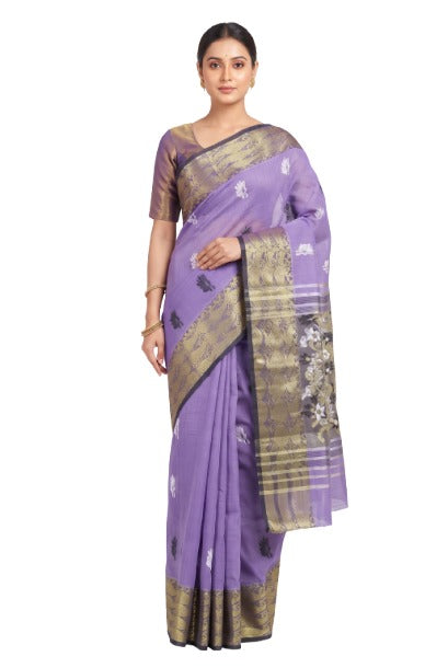 Pradip Fabrics Ethnic Women's Tant Cotton Silk Saree