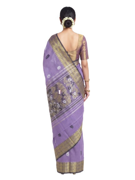 Pradip Fabrics Ethnic Women's Tant Cotton Silk Saree