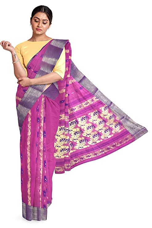 Pradip Fabrics Ethnic Women's Tant Cotton Saree