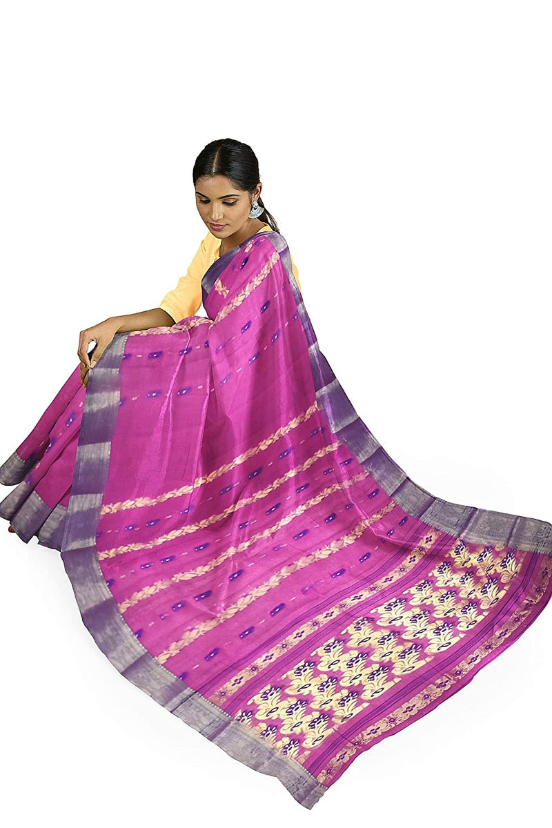 Pradip Fabrics Ethnic Women's Tant Cotton Saree