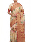 Pradip Fabrics Ethnic Women's Tant Silk Saree