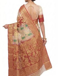 Pradip Fabrics Ethnic Women's Tant Silk Saree