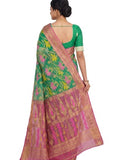 Elegant Handloom Bengal Tant Silk Saree by Pradip Fabrics