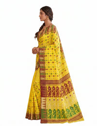 Pradip Fabrics Ethnic Women's Tant Cotton Dhakai Jamdami Saree