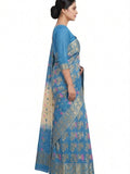 Pradip Fabrics Woven Tant Silk Blend Saree