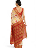 Pradip Fabrics Woven Tant Silk Blend Saree