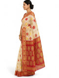 Pradip Fabrics Woven Tant Silk Blend Saree